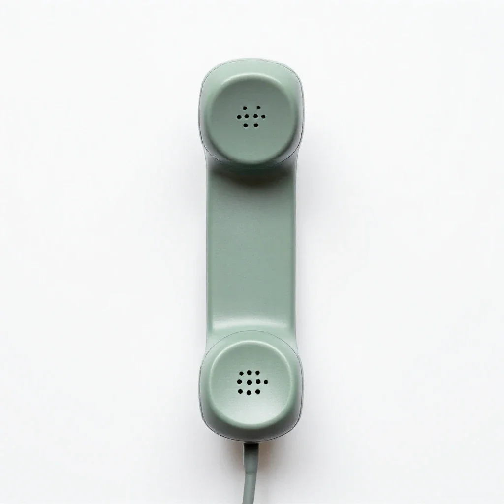 Handset isolated on a white background