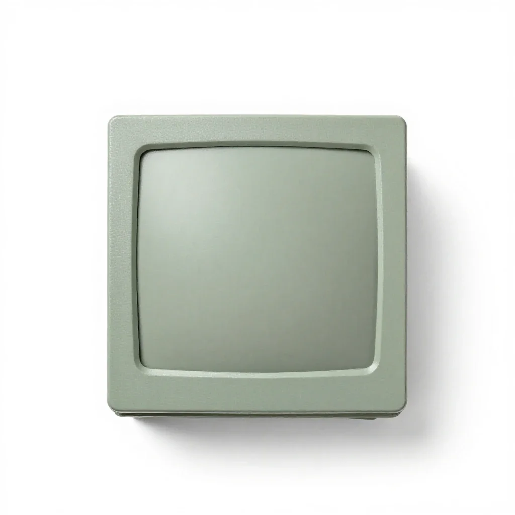 Minicomputer isolated on a white background