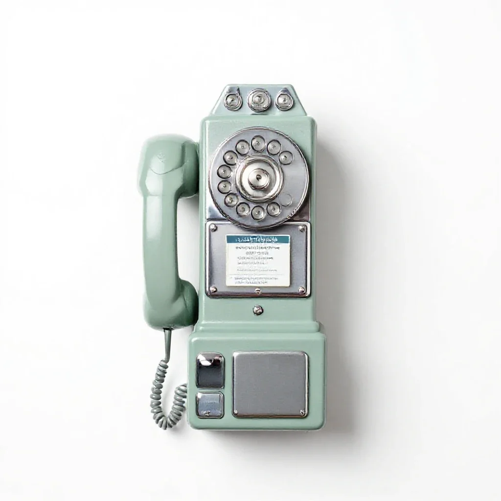Pay-phone isolated on a white background