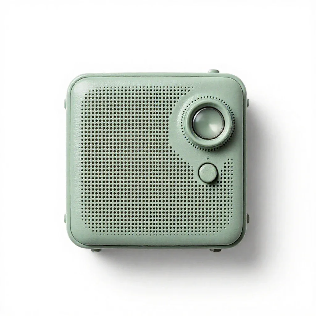 Radio receiver isolated on a white background