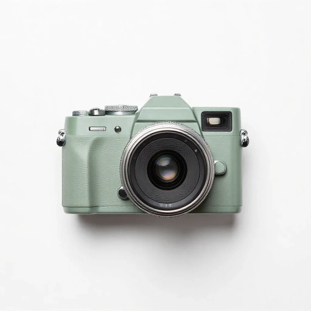 Reflex camera isolated on a white background