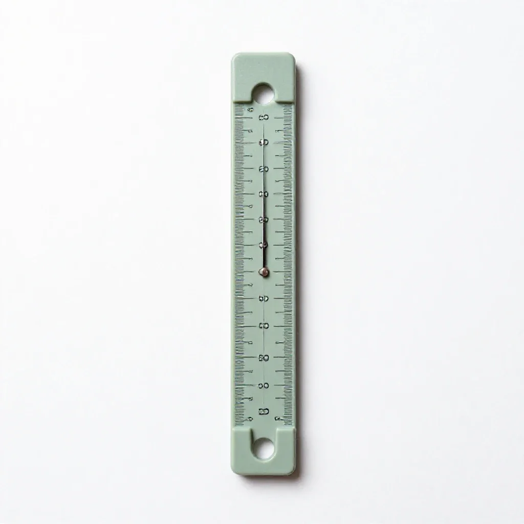 Slide rule isolated on a white background