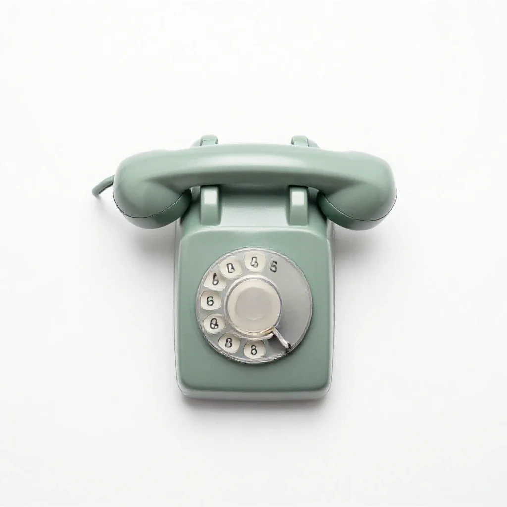 Telephone isolated on a white background