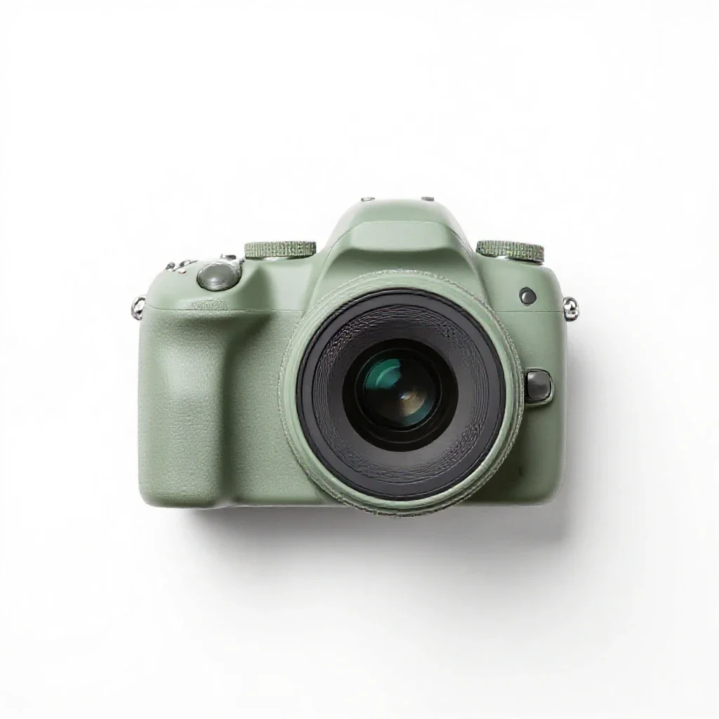 Television camera isolated on a white background