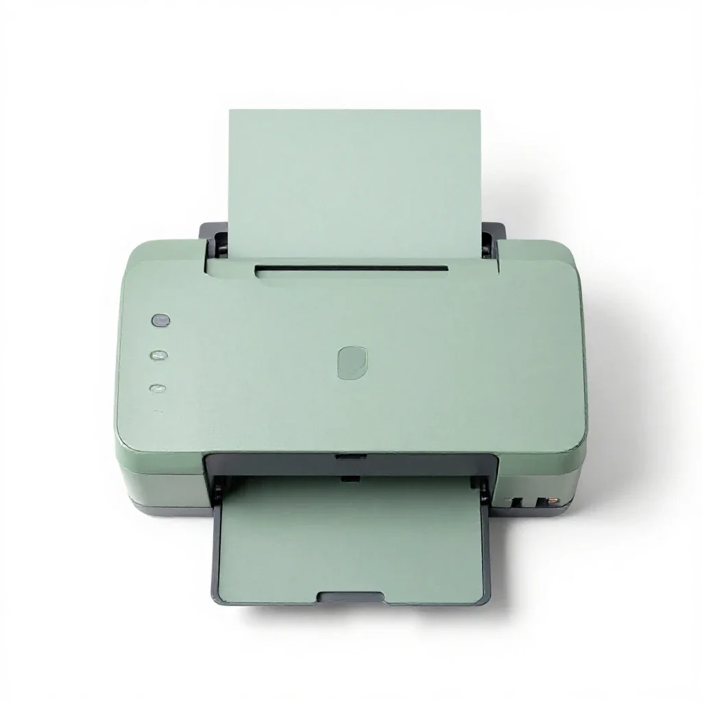 Ink-jet printer isolated on a white background