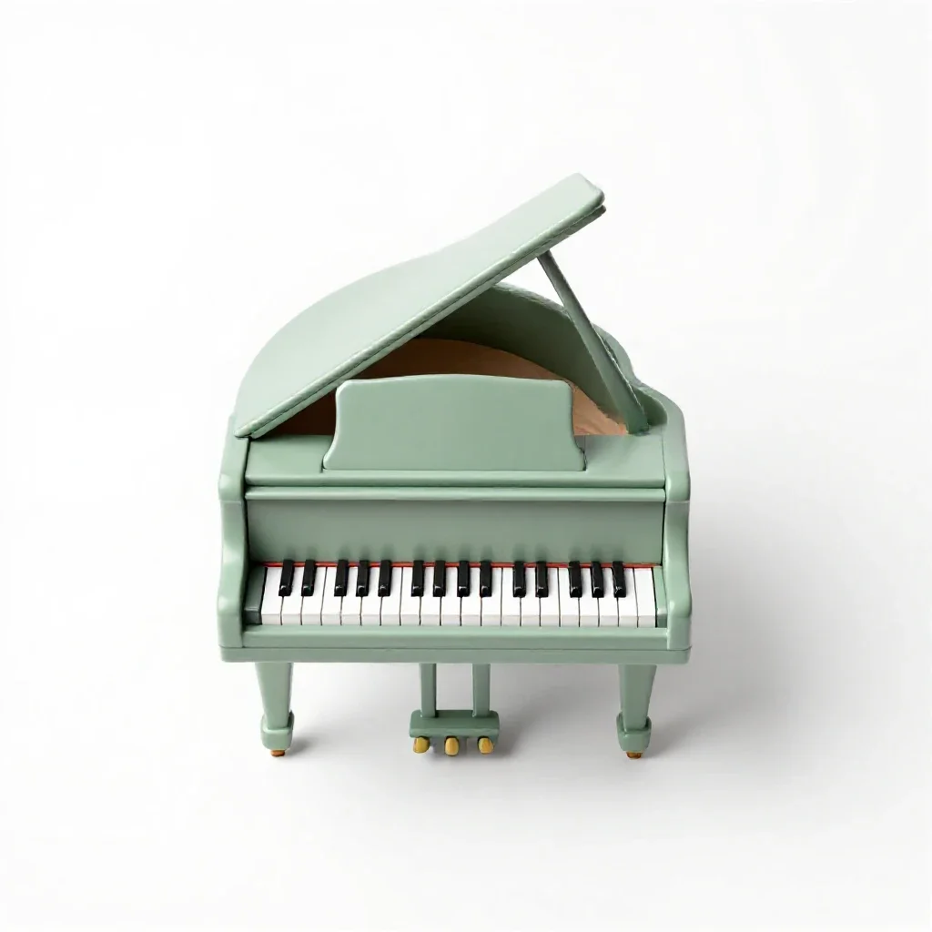 Baby grand isolated on a white background