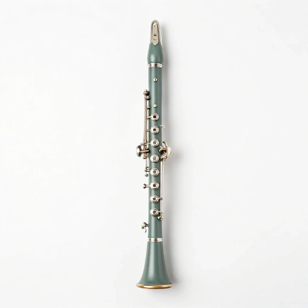 Bass clarinet isolated on a white background