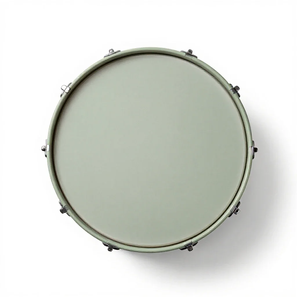 Bass drum isolated on a white background