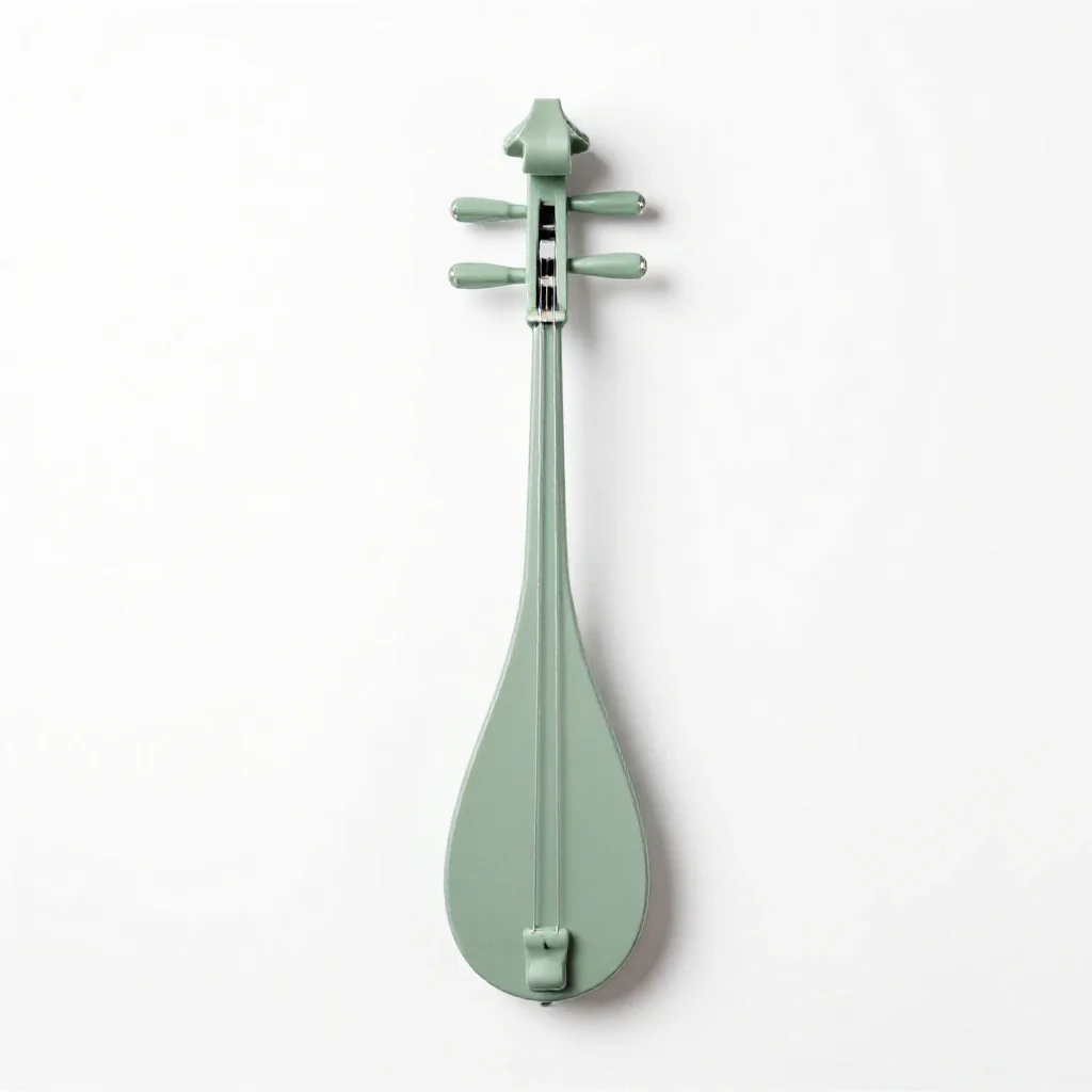Bowed stringed instrument isolated on a white background