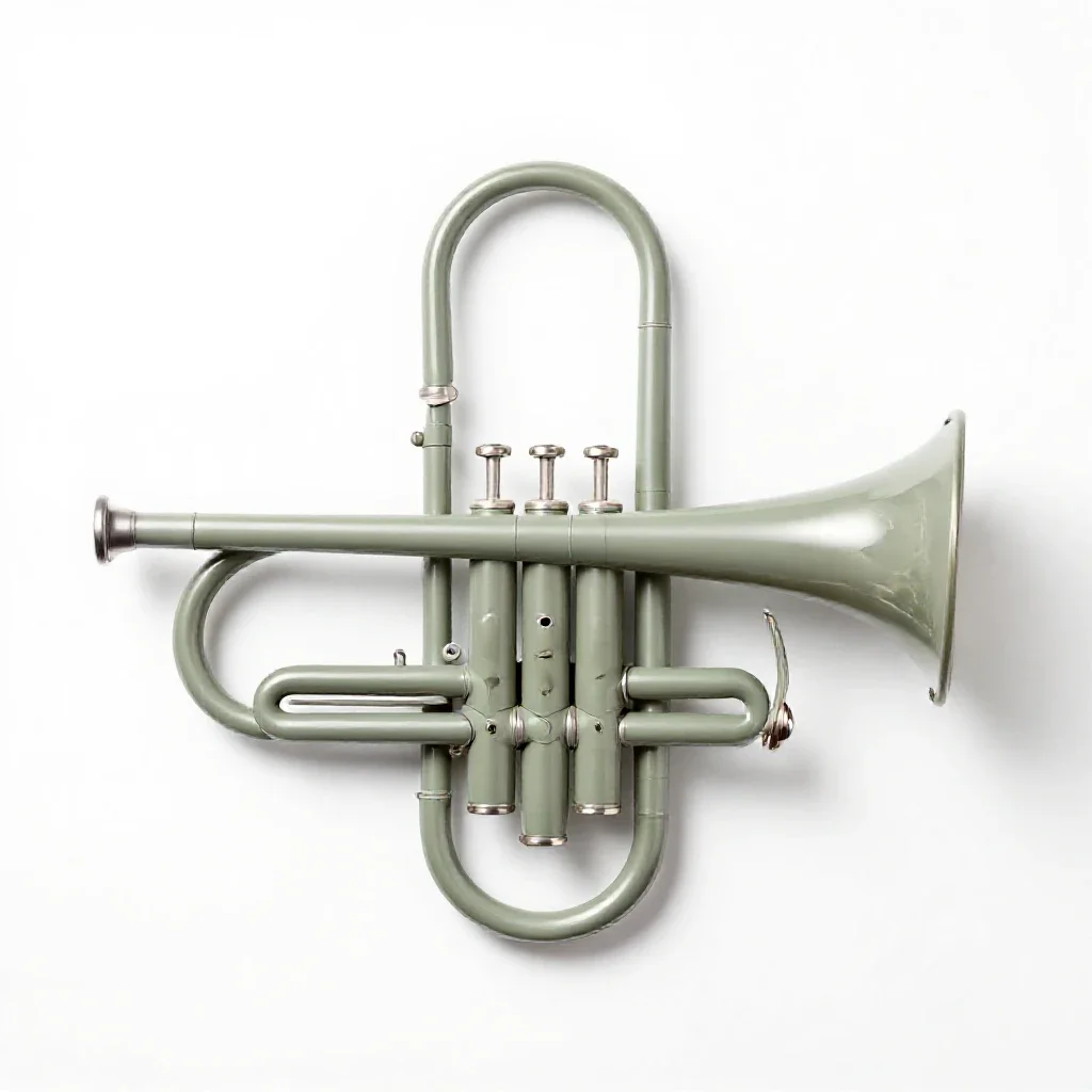 Bugle isolated on a white background