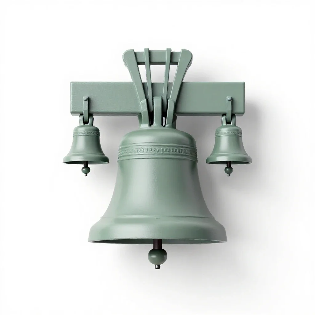 Carillon isolated on a white background