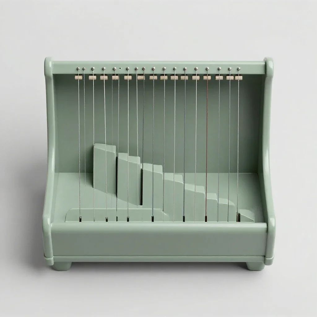 Clavichord isolated on a white background