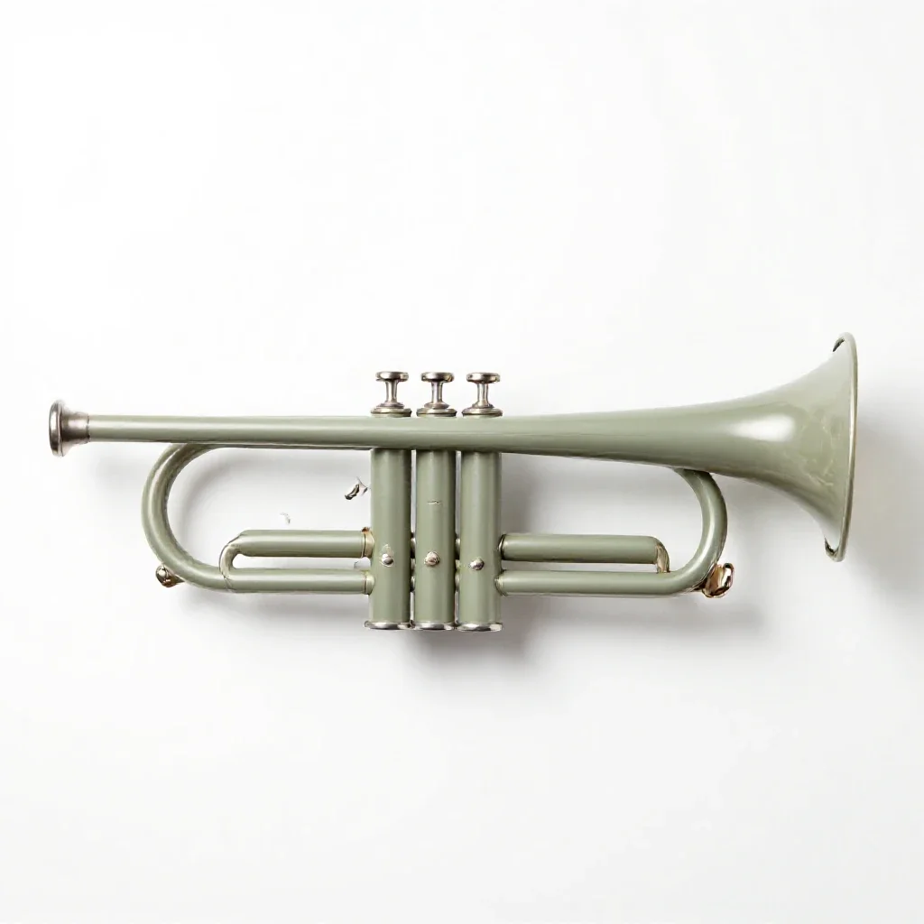 Cornet isolated on a white background