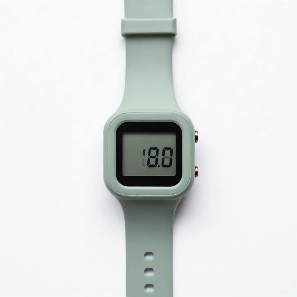 Digital watch isolated on a white background