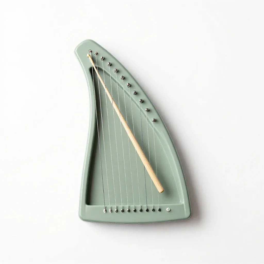 Dulcimer isolated on a white background