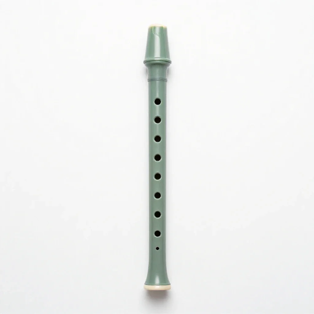 Fipple flute isolated on a white background