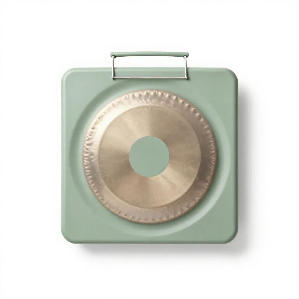 Gong isolated on a white background