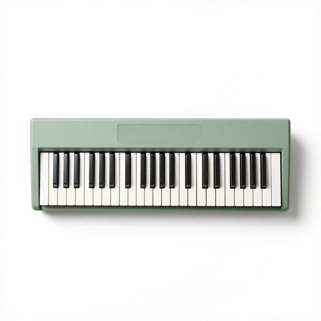Keyboard instrument isolated on a white background