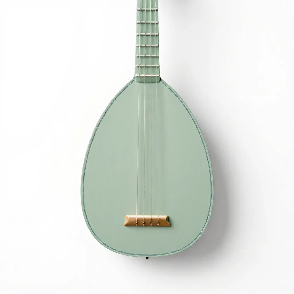 Lute isolated on a white background