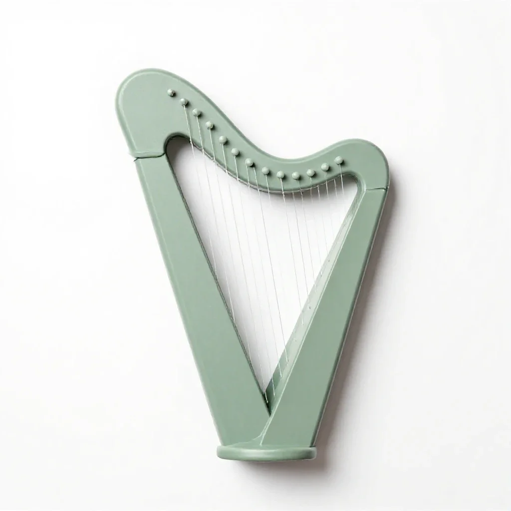 Lyre isolated on a white background