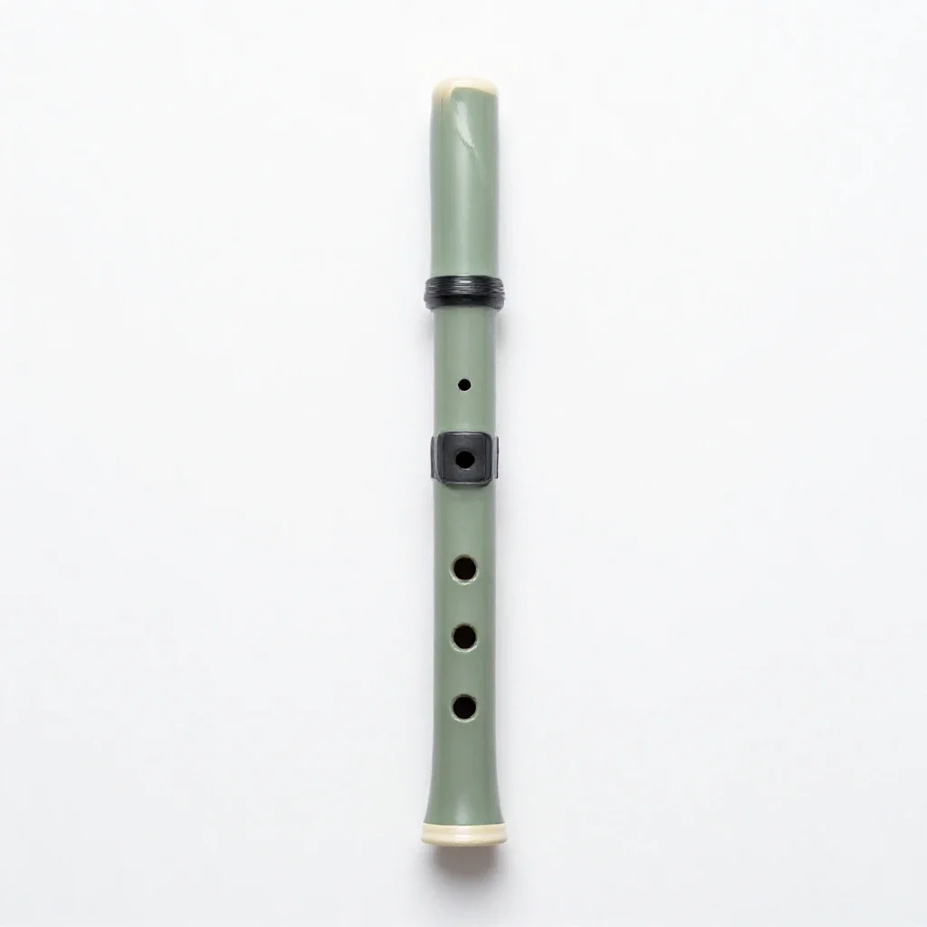 Nose flute isolated on a white background