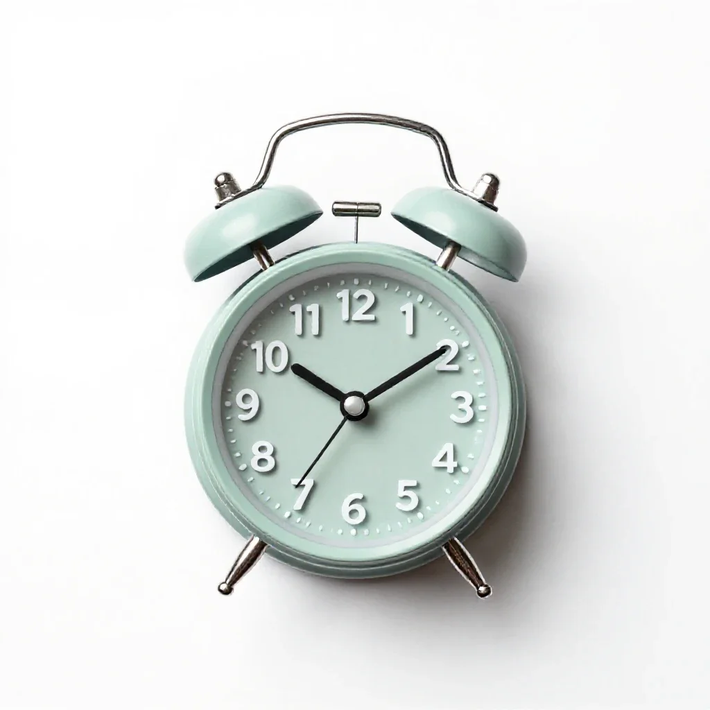 Alarm clock isolated on a white background