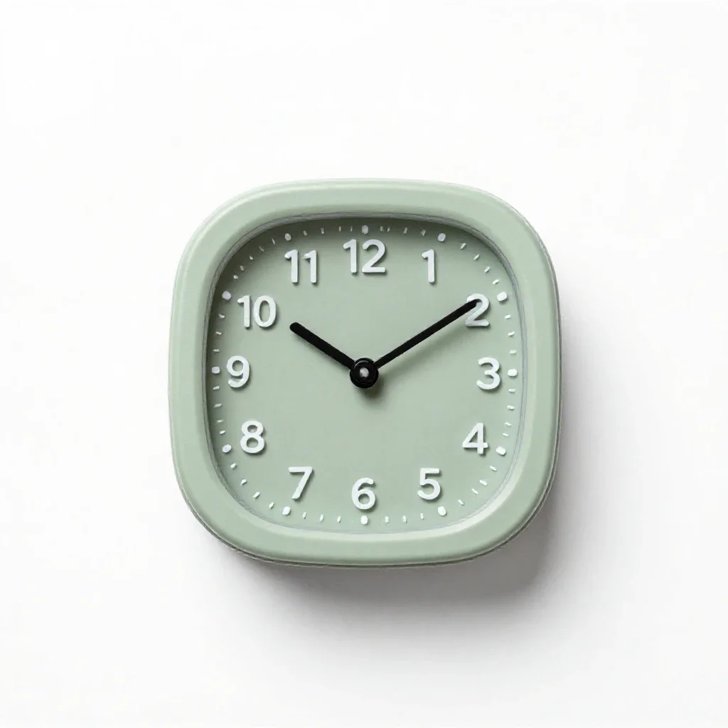 Ammonia clock isolated on a white background
