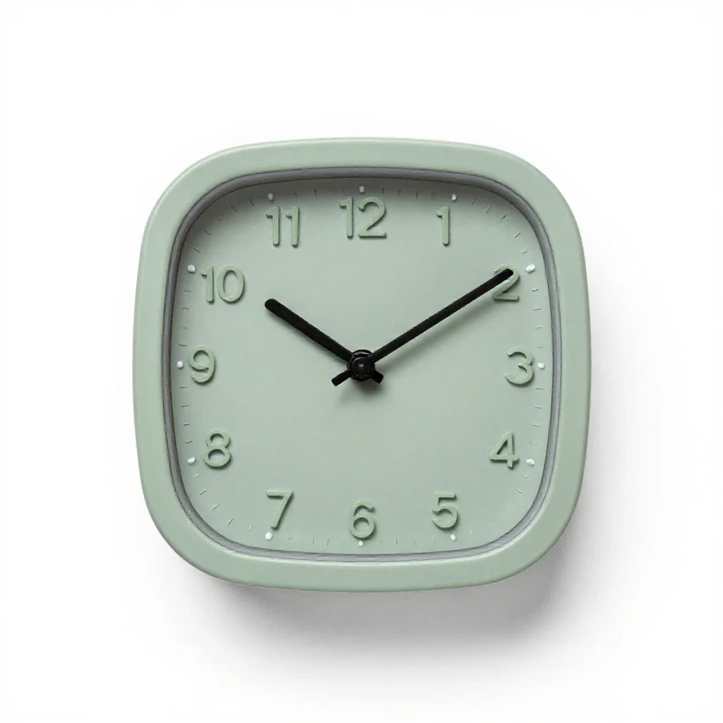 Analog clock isolated on a white background