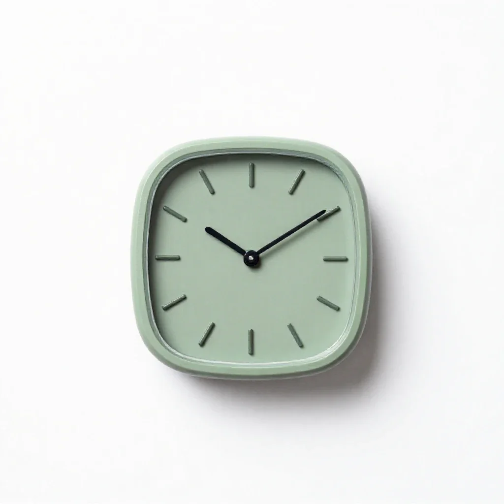 Analog watch isolated on a white background