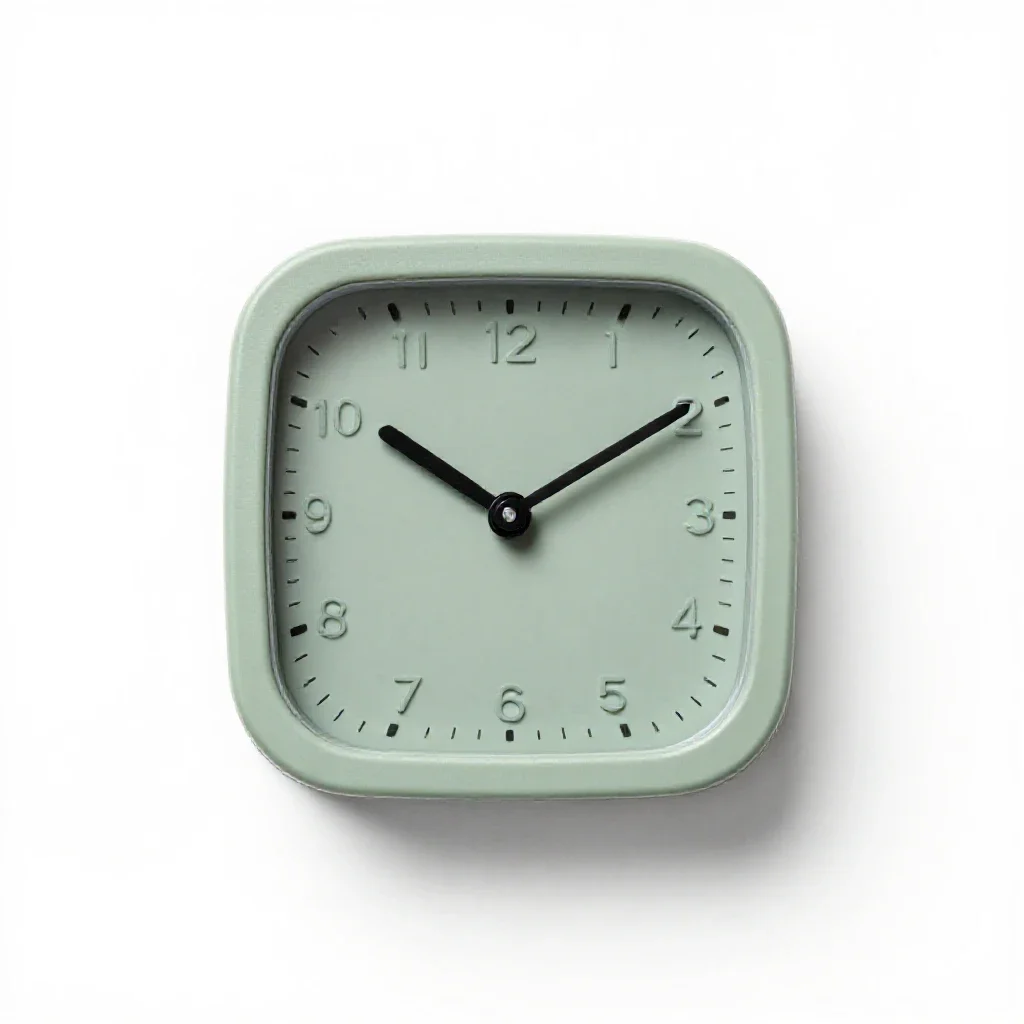 Atomic clock isolated on a white background