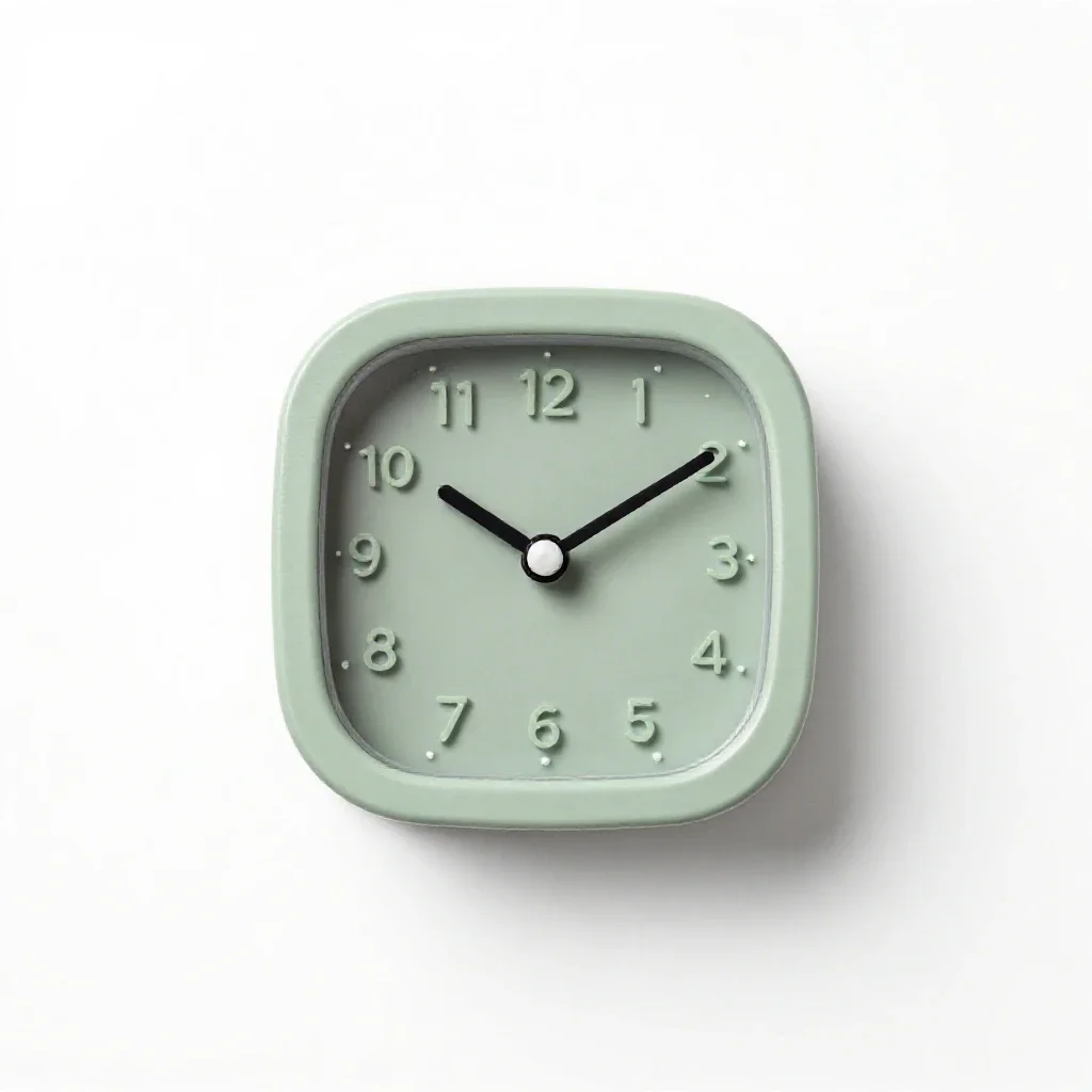 Electric clock isolated on a white background