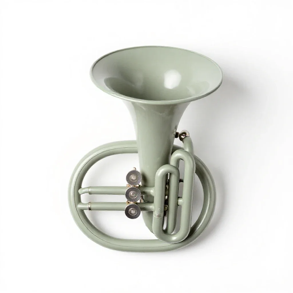 Euphonium isolated on a white background