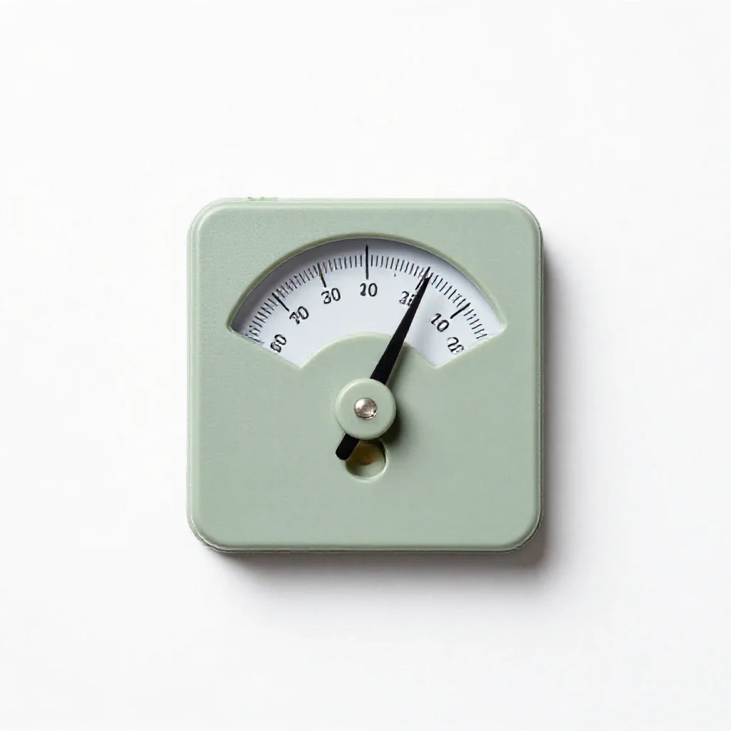 Galvanometer isolated on a white background