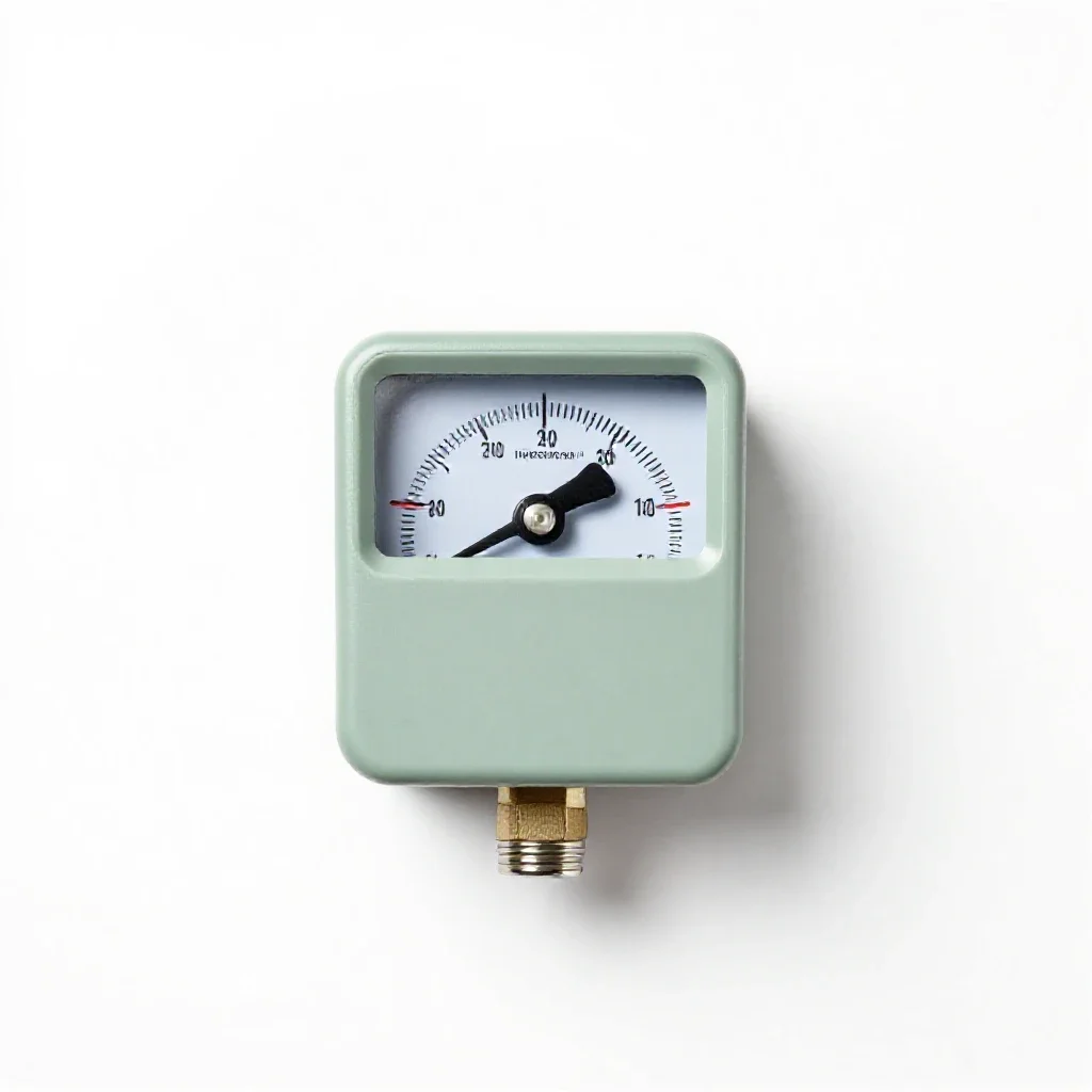 Gas meter isolated on a white background