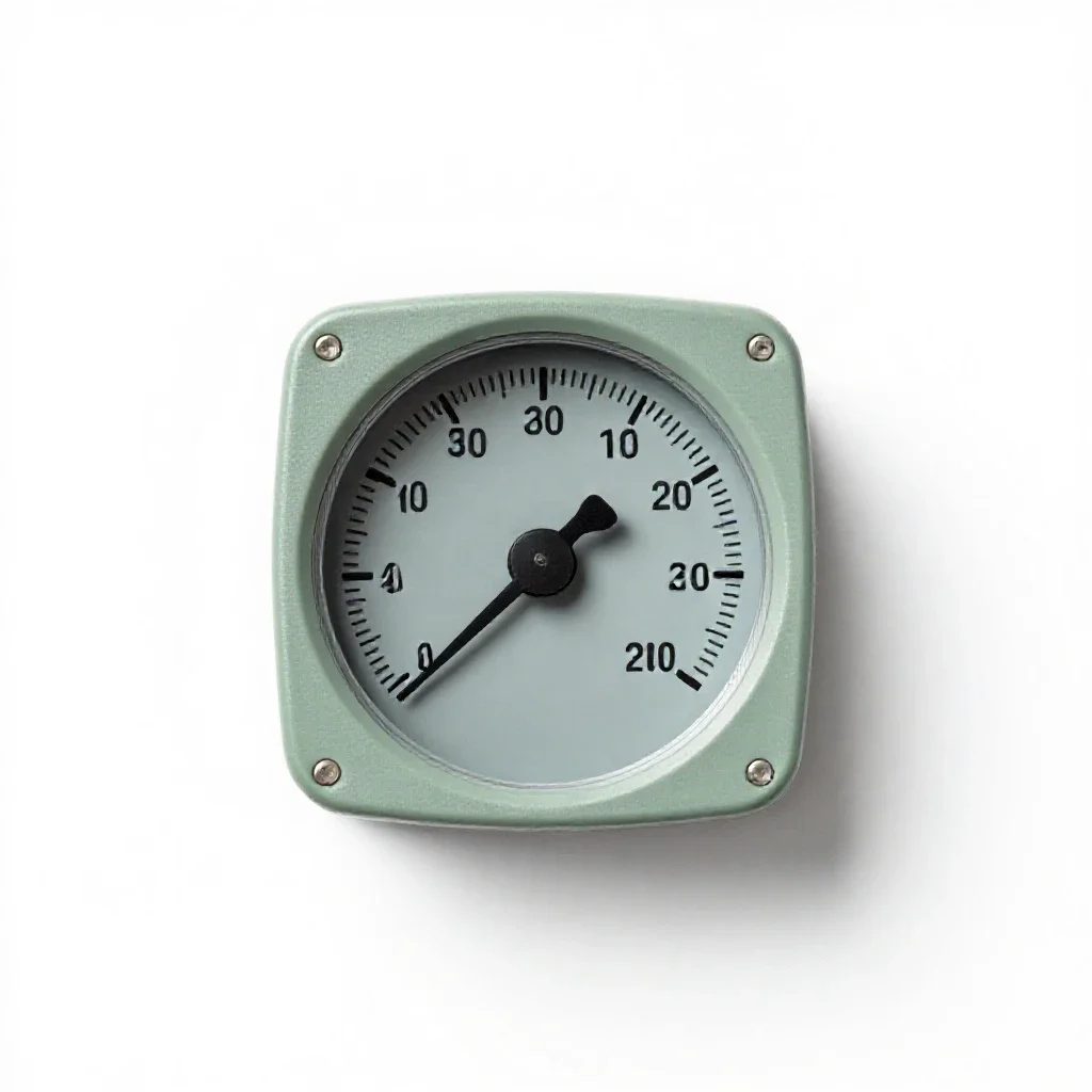Machmeter isolated on a white background