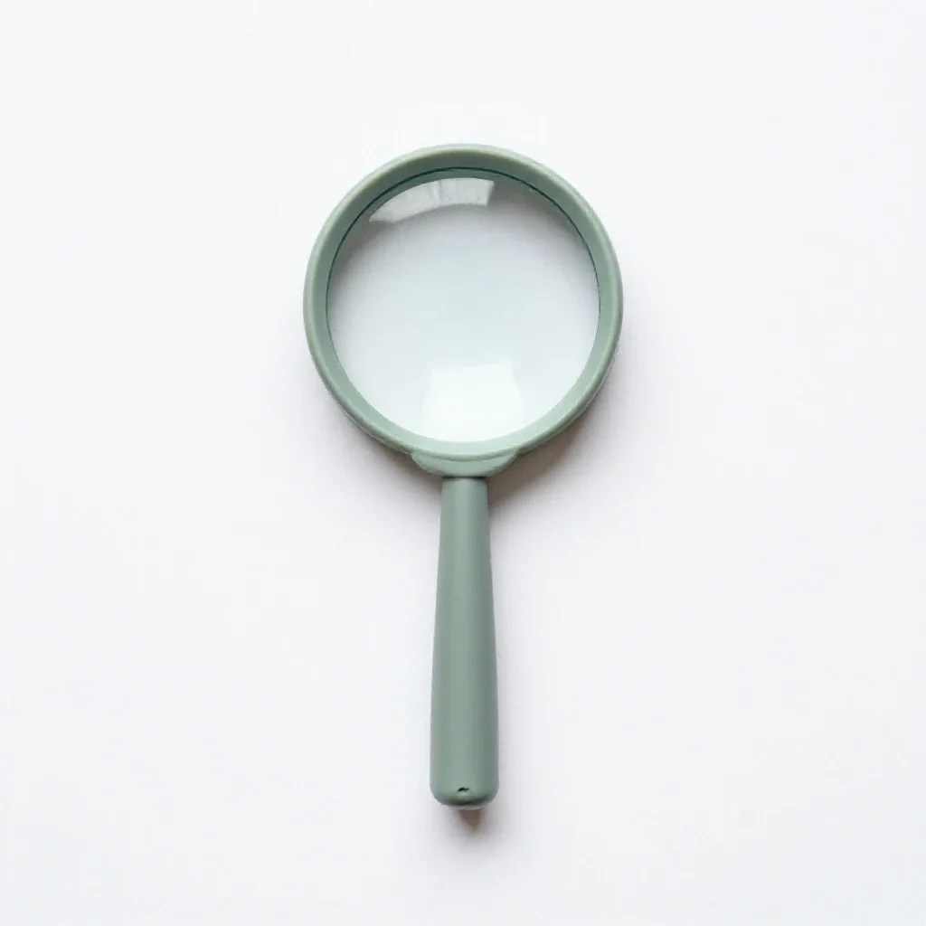 Magnifier isolated on a white background
