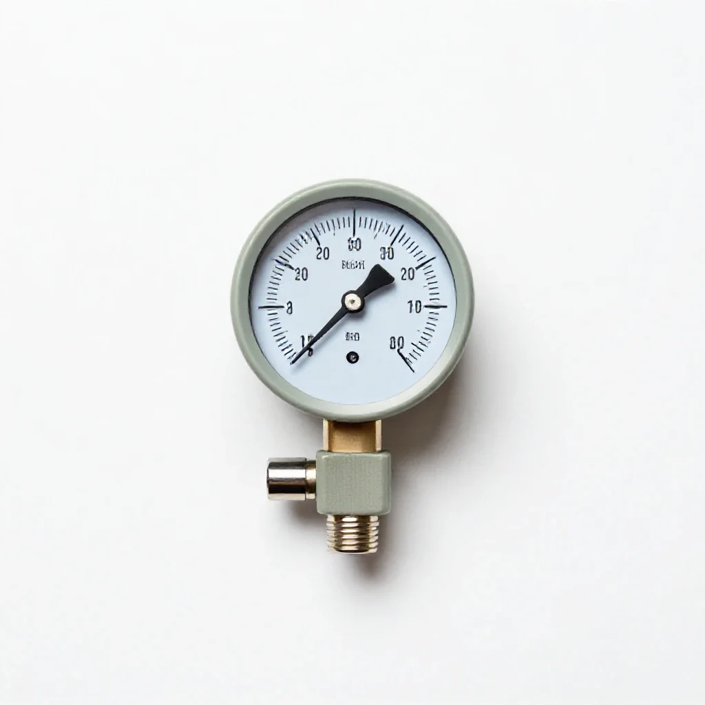 Manometer isolated on a white background