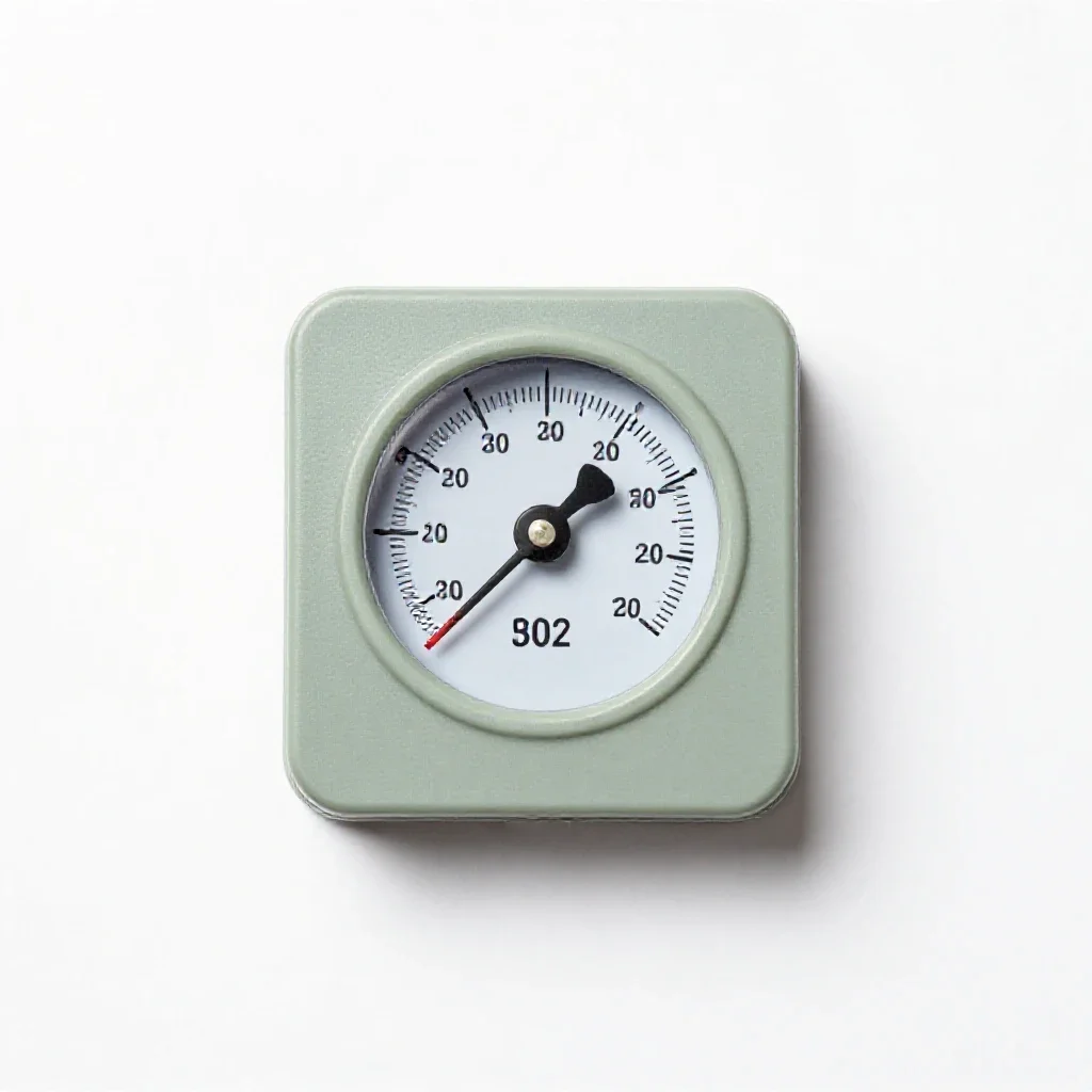 Mercury barometer isolated on a white background