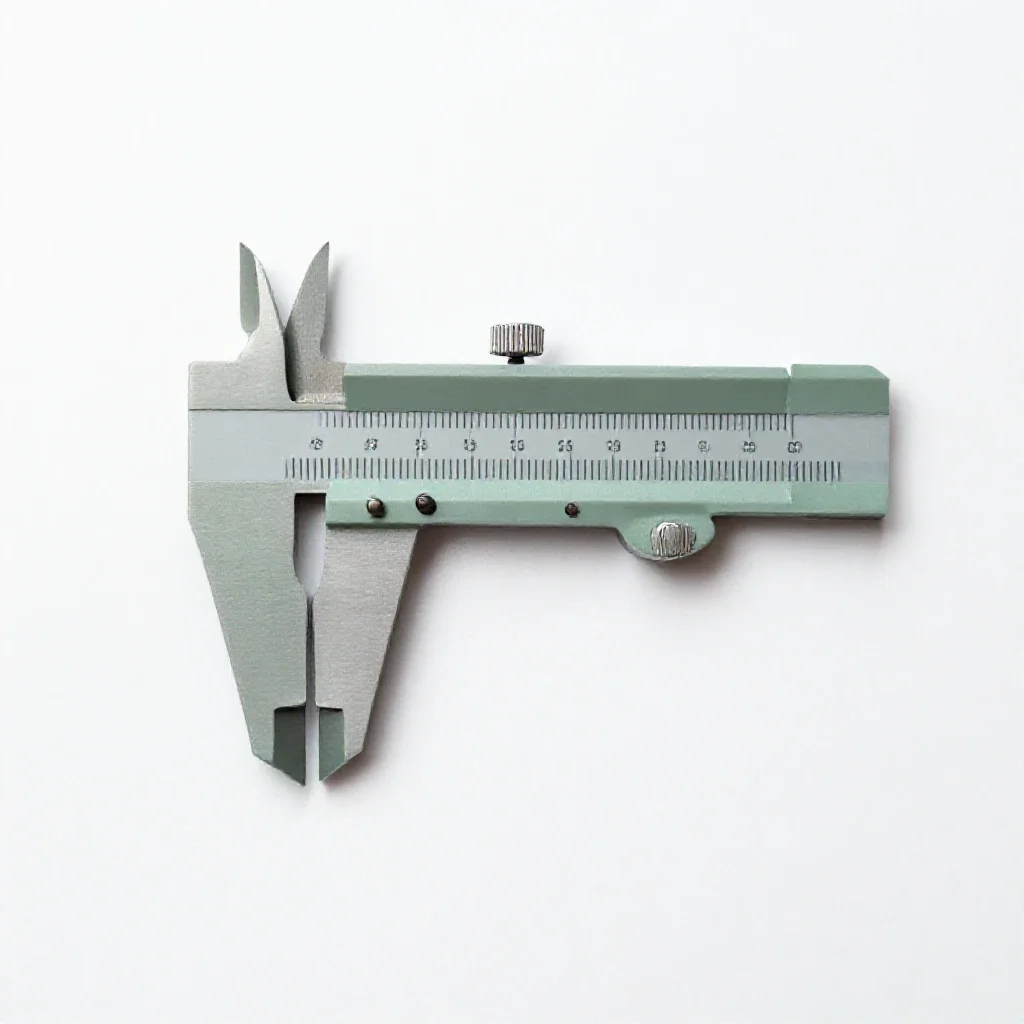 Micrometer isolated on a white background