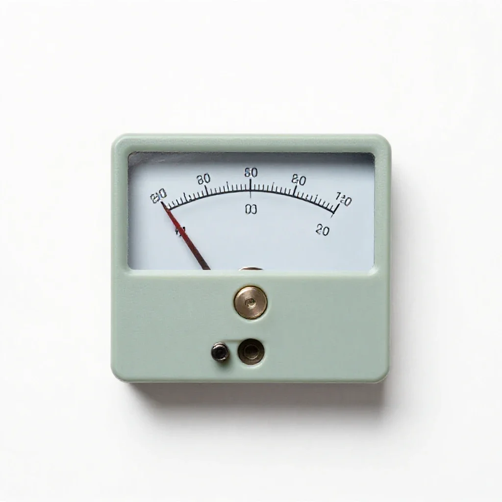 Milliammeter isolated on a white background