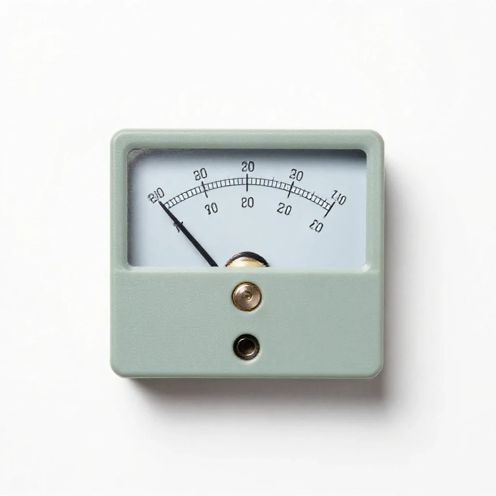 Millivoltmeter isolated on a white background