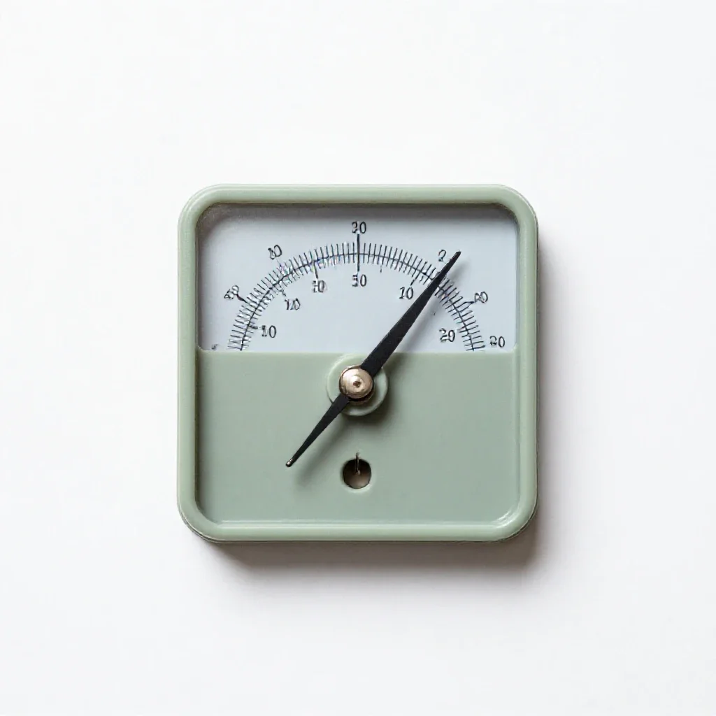 Moving-coil galvanometer isolated on a white background