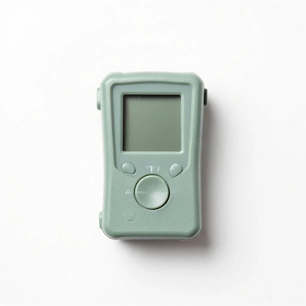Radiation pyrometer isolated on a white background