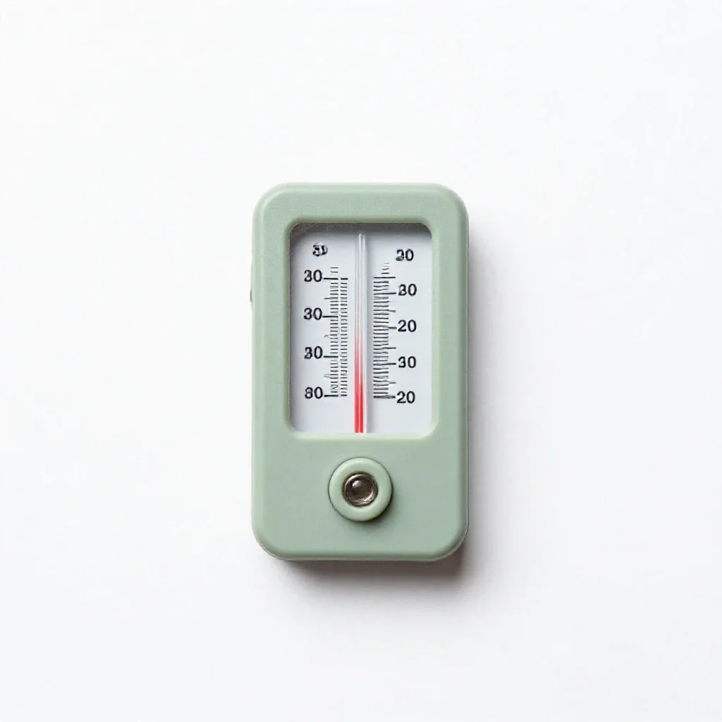 Reversing thermometer isolated on a white background