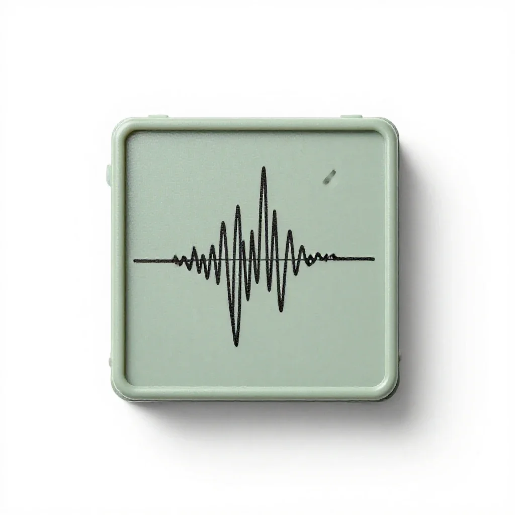Seismograph isolated on a white background