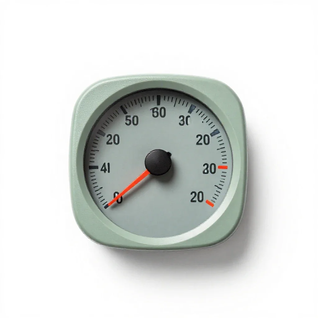 Speedometer isolated on a white background