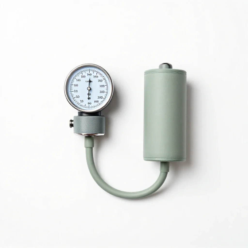 Sphygmomanometer isolated on a white background