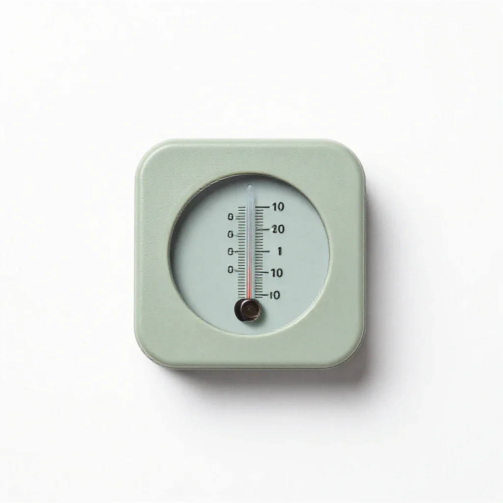 Thermohydrometer isolated on a white background