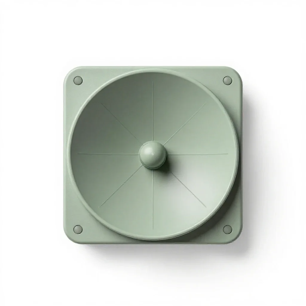 Three-dimensional radar isolated on a white background