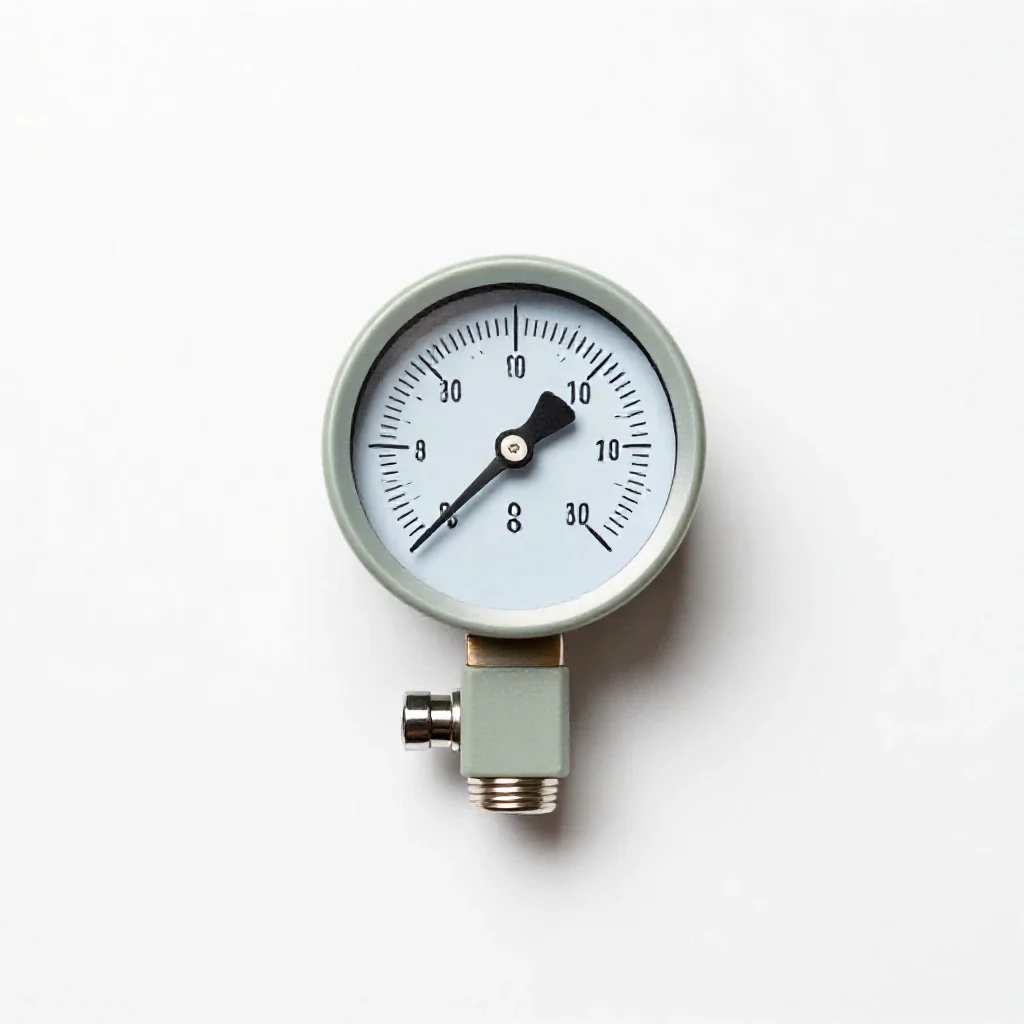 Vacuum gauge isolated on a white background